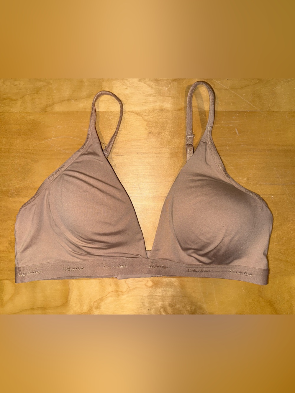Calvin Klein Nude Wireless Light Support Triangle Bralette